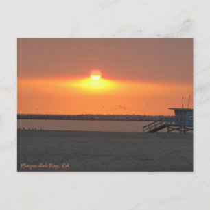 Playa del Rey Sunset - Mike Izzo Vykort