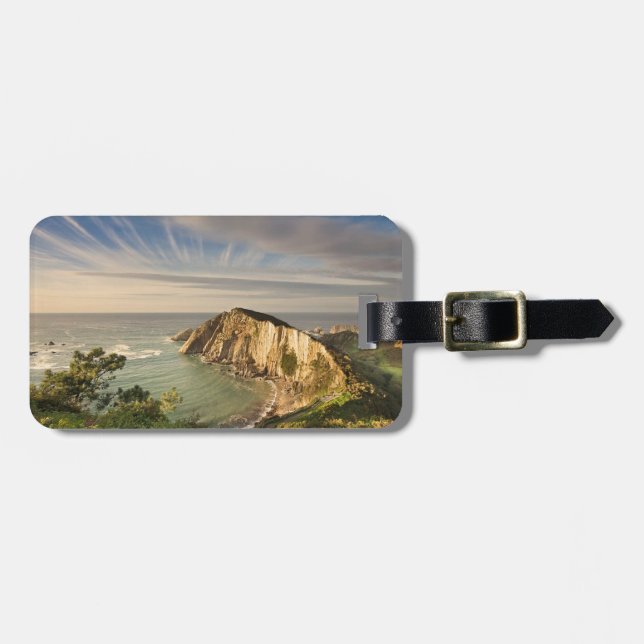 Playa del Silencio Spanien stiliserad Bagagebricka (Horisontell Framsida)