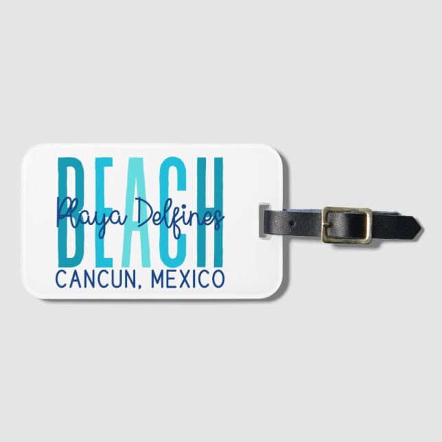 Playa Delfine Cancun Mexiko (Ocean) Bagagebricka (Framsida horisontal)