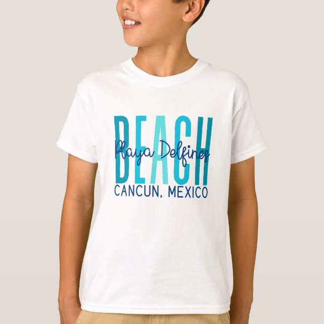 Playa Delfine Cancun Mexiko (Ocean) T Shirt (Framsida)