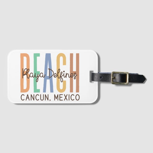 Playa Delfine Cancun Mexiko (Sands) Bagagebricka (Framsida horisontal)