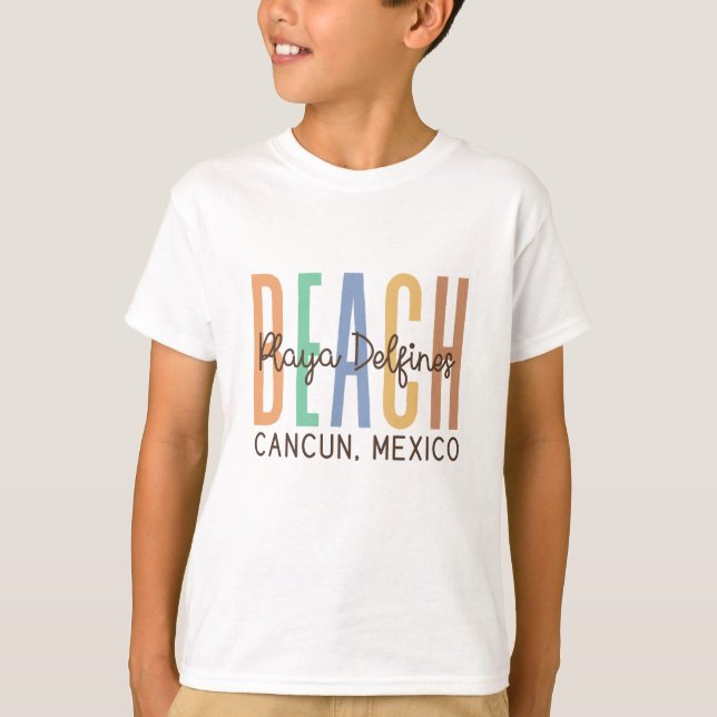 Playa Delfine Cancun Mexiko (Sands) T Shirt (Framsida)