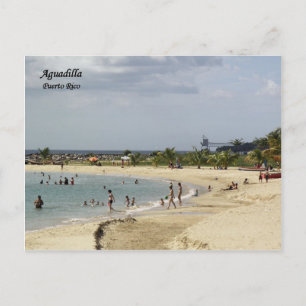 Playa en Aguadilla Puerto Rico Vykort