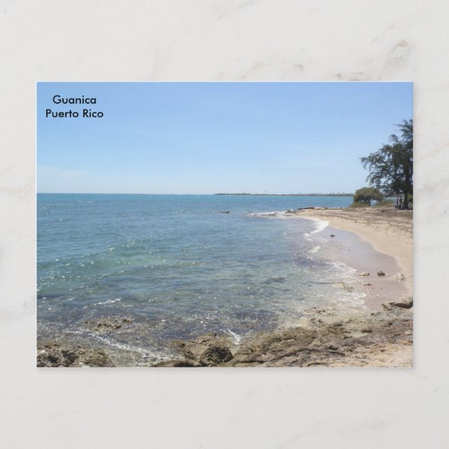 Playa en Mar Caribe Guanica Vykort (Framsida)