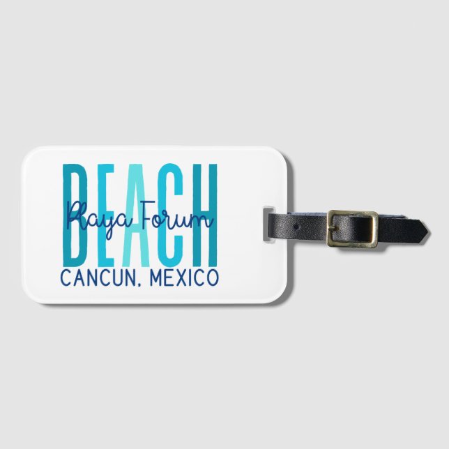 Playa Forum Beach Cancun Mexiko (Ocean) Bagagebricka (Framsida horisontal)