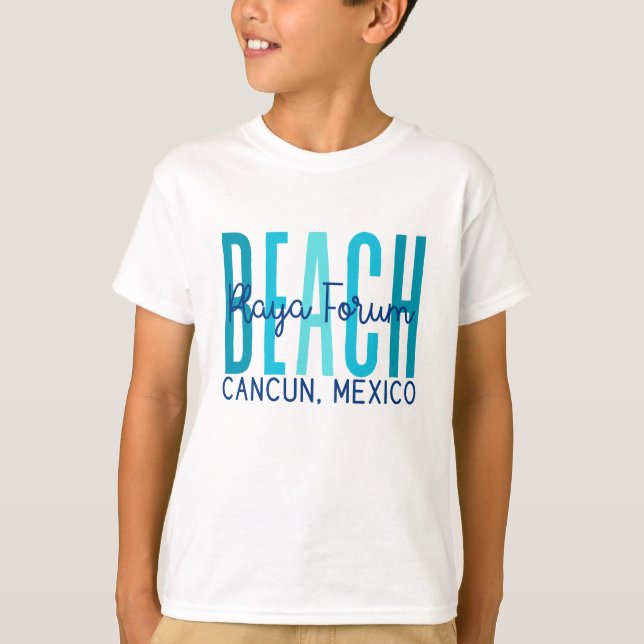 Playa Forum Beach Cancun Mexiko (Ocean) T Shirt (Framsida)