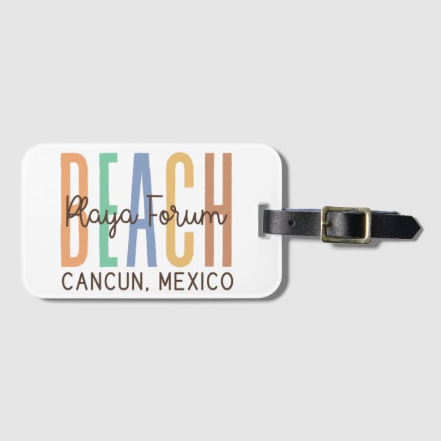 Playa Forum Cancun Mexiko (Sands) Bagagebricka (Framsida horisontal)
