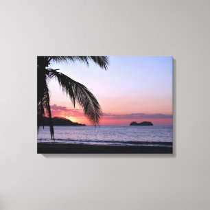 Playa Hermosa Beach Sunset Handflatan Canvastryck