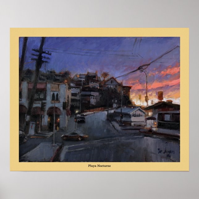 Playa Nocturne - Jose L. de Juan Poster (Framsidan)