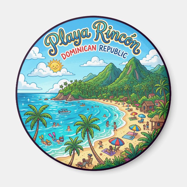 Playa Rincón Dominikanska republiken Magnet (Framsidan)