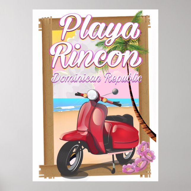 Playa Rincon Dominikanska republiken Poster (Framsidan)