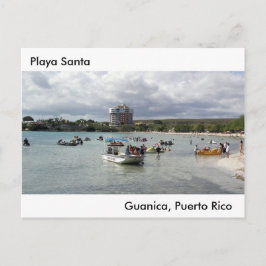 Playa Santa en Guanica Puerto Rico Helg Vykort