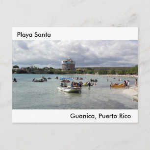 Playa Santa en Guanica Puerto Rico Helg Vykort