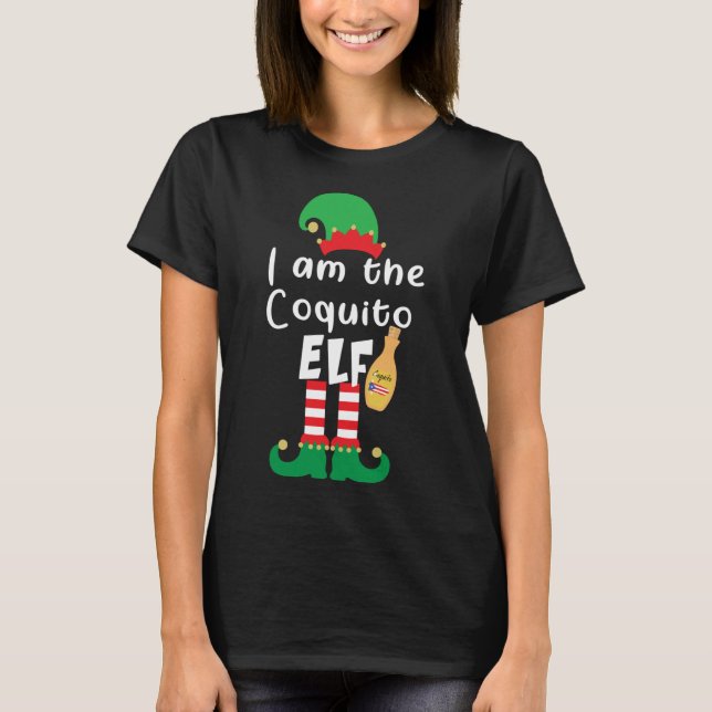 Playa Serena Funny Christmas Coquito ELF Funny Pue T Shirt (Framsida)