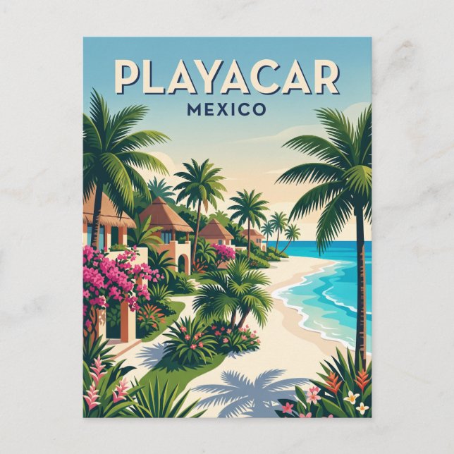 Playacar Mexiko Vykort (Framsida)