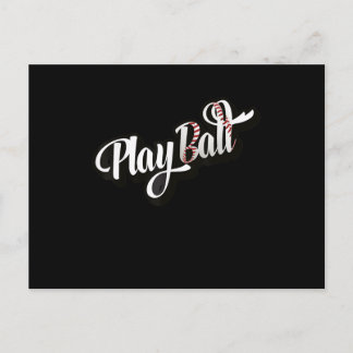 Playball Baseboll Och Softboll Vykort