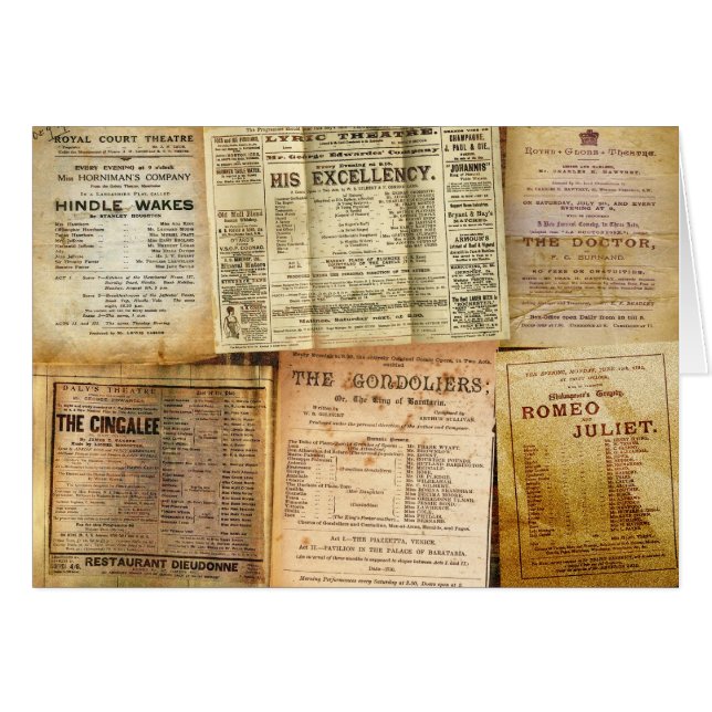 Playbillsen Hälsningskort (Framsidan Horizontal)