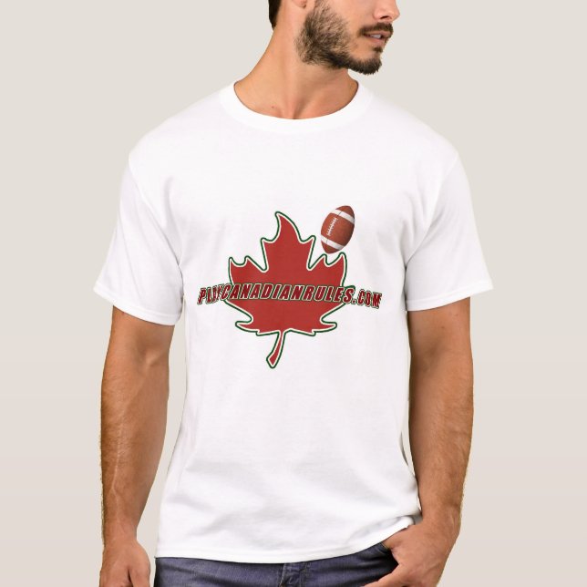 PlayCanadianRules.com design 4 T Shirt (Framsida)