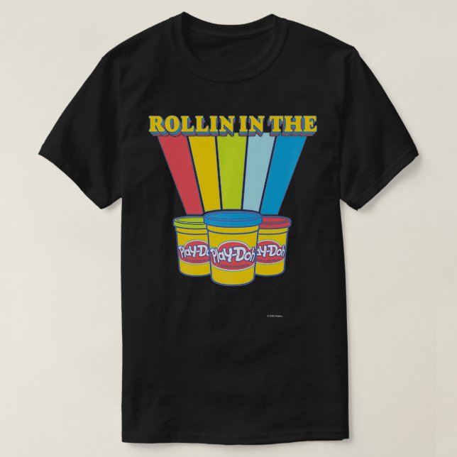 PlayDoh Rollin' i PlayDoh Rainbow Premium T Shirt (Design framsida)