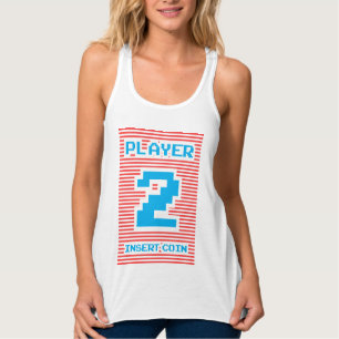 Player 2, Arcade, Geek, videospel, Linne Med Racerback