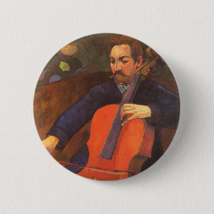 Player Schneklud Porträtt av Paul Gauguin Knapp