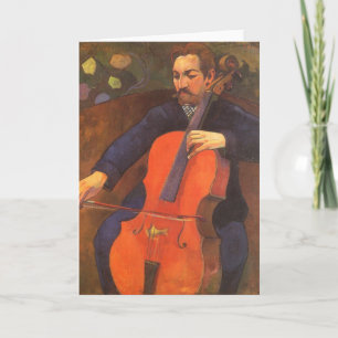 Player Schneklud Porträtt av Paul Gauguin Kort