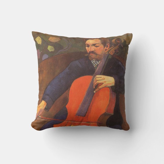 Player Schneklud Porträtt av Paul Gauguin Kudde (Framsida)