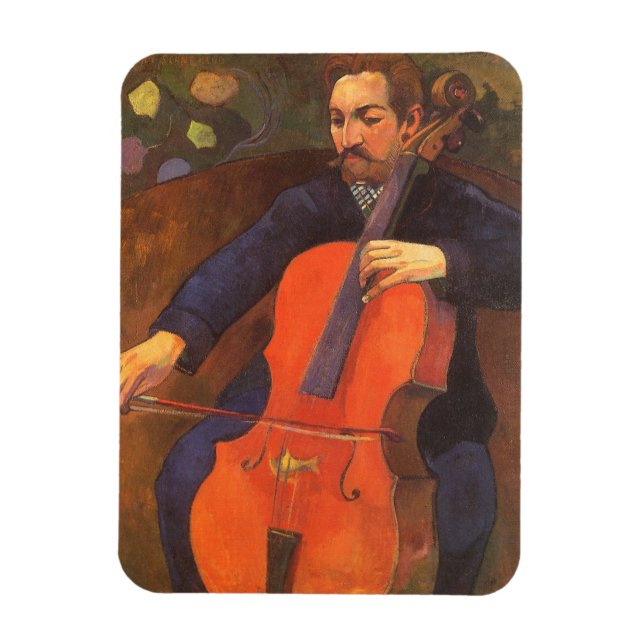 Player Schneklud Porträtt av Paul Gauguin Magnet (Vertikal)