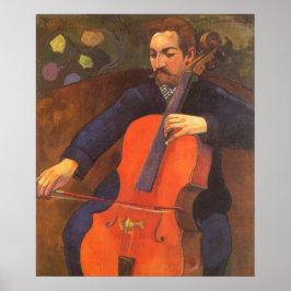 Player Schneklud Porträtt av Paul Gauguin Poster