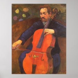 Player Schneklud Porträtt av Paul Gauguin Poster