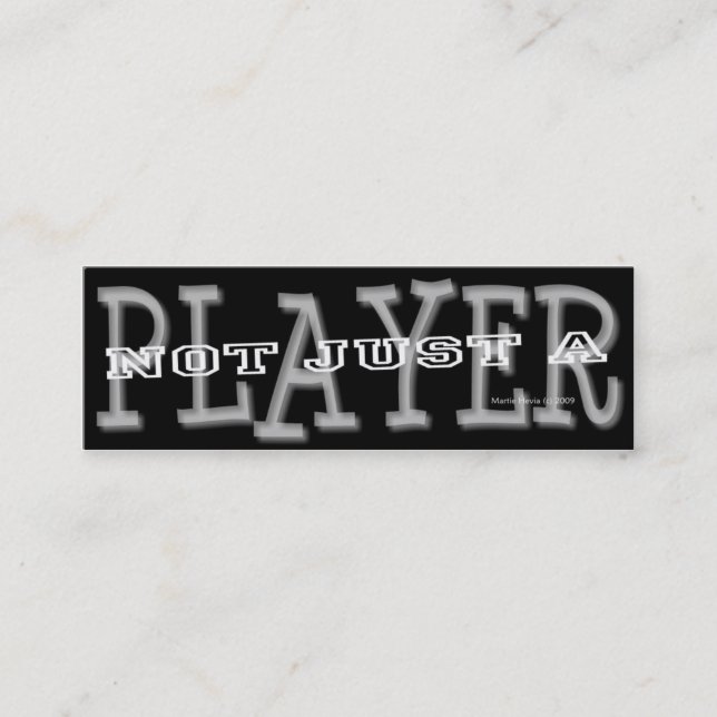 Player - Social Media Personal Card Mini Visitkort (Framsida)