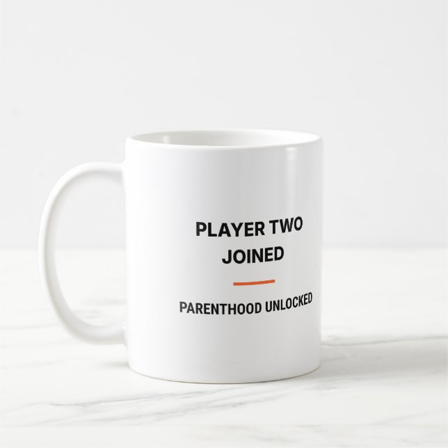 Player Two Joined Parenthood Unlocked Tasse Kaffemugg (Vänster)