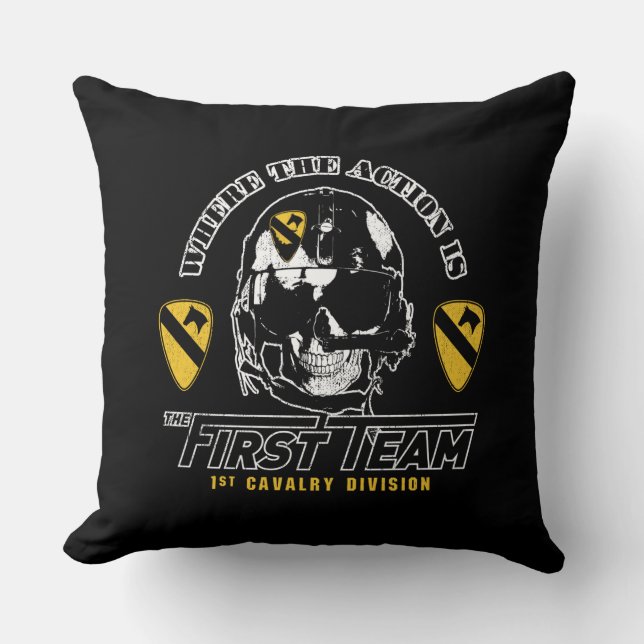 Playera 1st Cavalry Division Kudde (Framsida)
