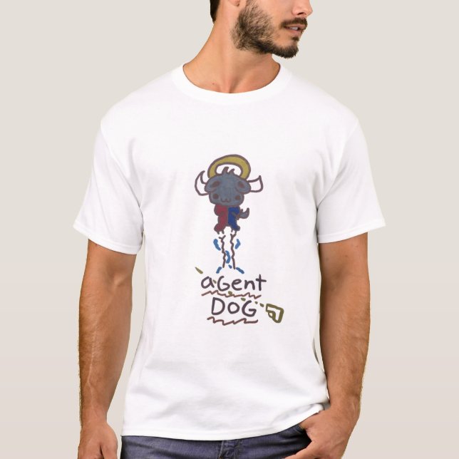 Playera agent dog t shirt (Framsida)