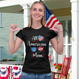 Playera All American Mom 4th July Mom T Shirt