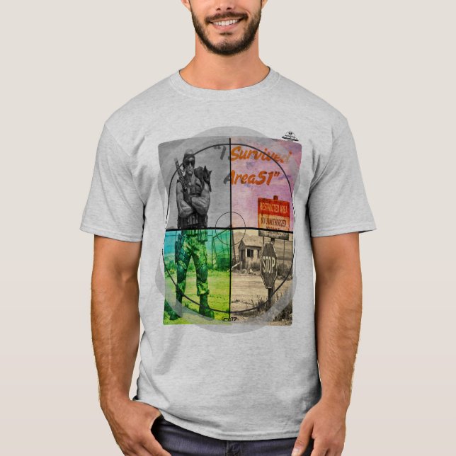 Playera Area51 -I survived Area51 T Shirt (Framsida)