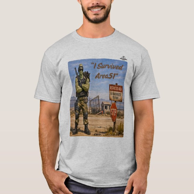Playera Area51 -I survived Area51 T Shirt (Framsida)
