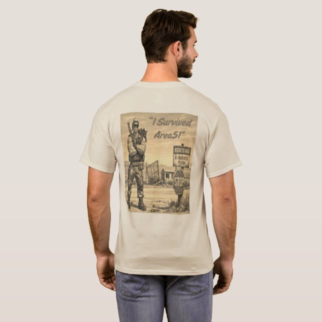 Playera Area51 -I survived Area51 T Shirt (Hel baksida)