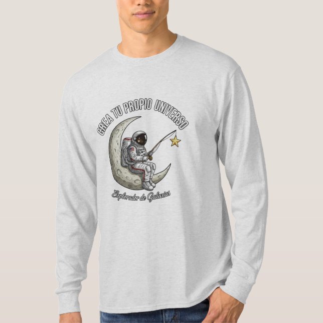 Playera Astronauta Explorador  T Shirt (Framsida)