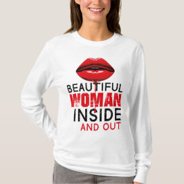 Playera básica de mangas largas Beautiful Woman T Shirt