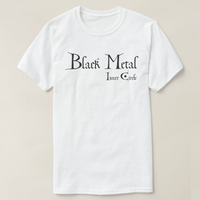 Playera Black Metal Inner Circle (black ink) T Shirt (Design framsida)