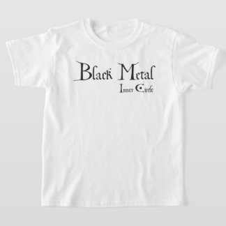 Playera Black Metal Logo (black ink) T Shirt