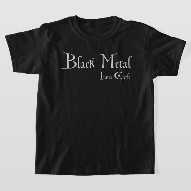 Playera Black Metal Logo T Shirt (Laydown)