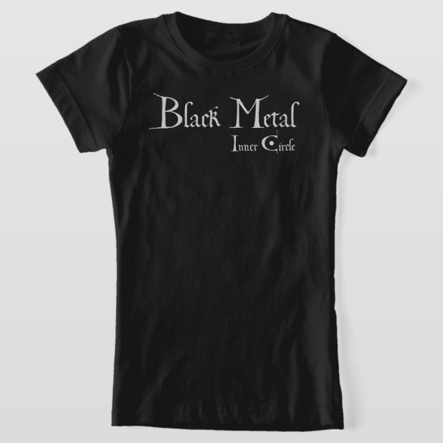 Playera Black Metal Logo T Shirt (Laydown)