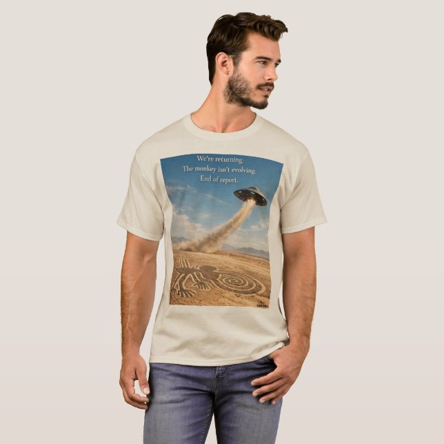 Playera CG17S -Nazca Monkey T Shirt (Hel framsida)