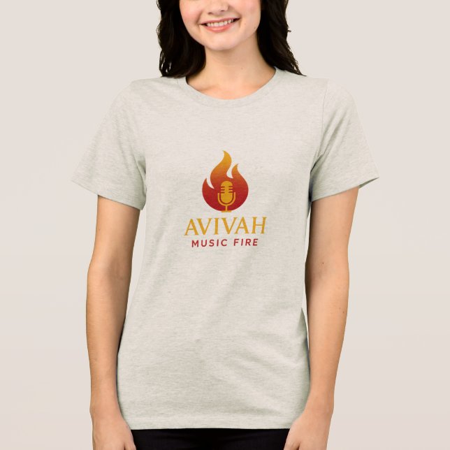 Playera con cuello en V con punto de jersey T-Shir T Shirt (Framsida)