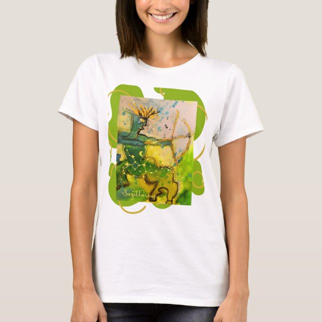 playera con dibujo original zodiaco sagitario t shirt (Framsida)