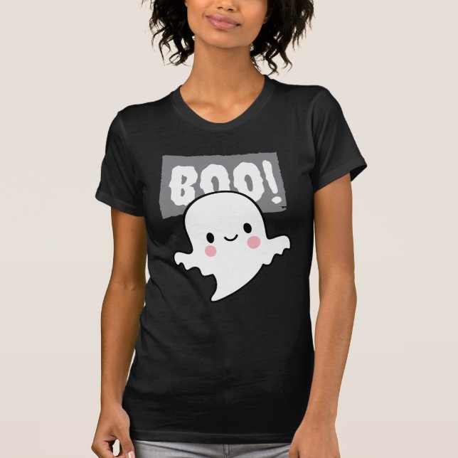 Playera con diseño Halloween  T Shirt (Framsida)
