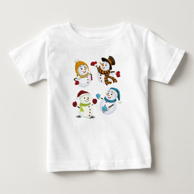 Playera con mangas y dibujo navideño t shirt (Framsida)