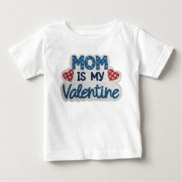 Playera De Bebé Blue Love from Mommy T Shirt